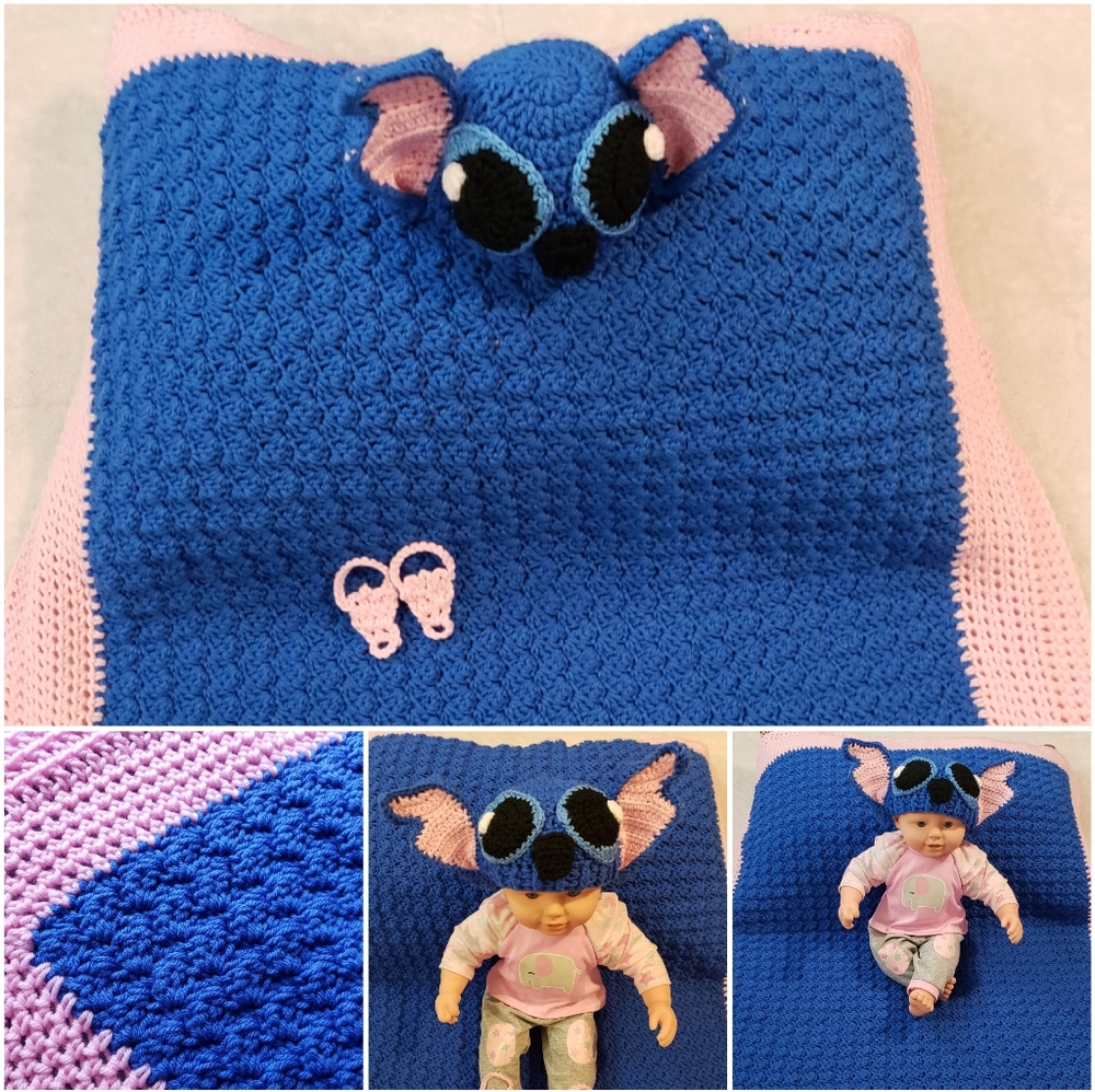 Crochet stitch baby blanket